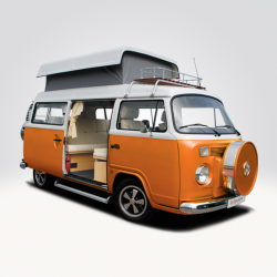 Electric conversion of a Volkswagen T2
